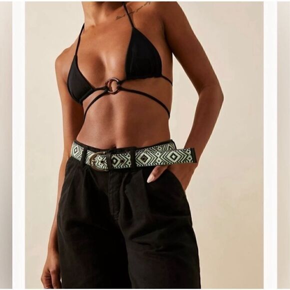 Free people moving to mars printed belt M/L new - Picture 2 of 14